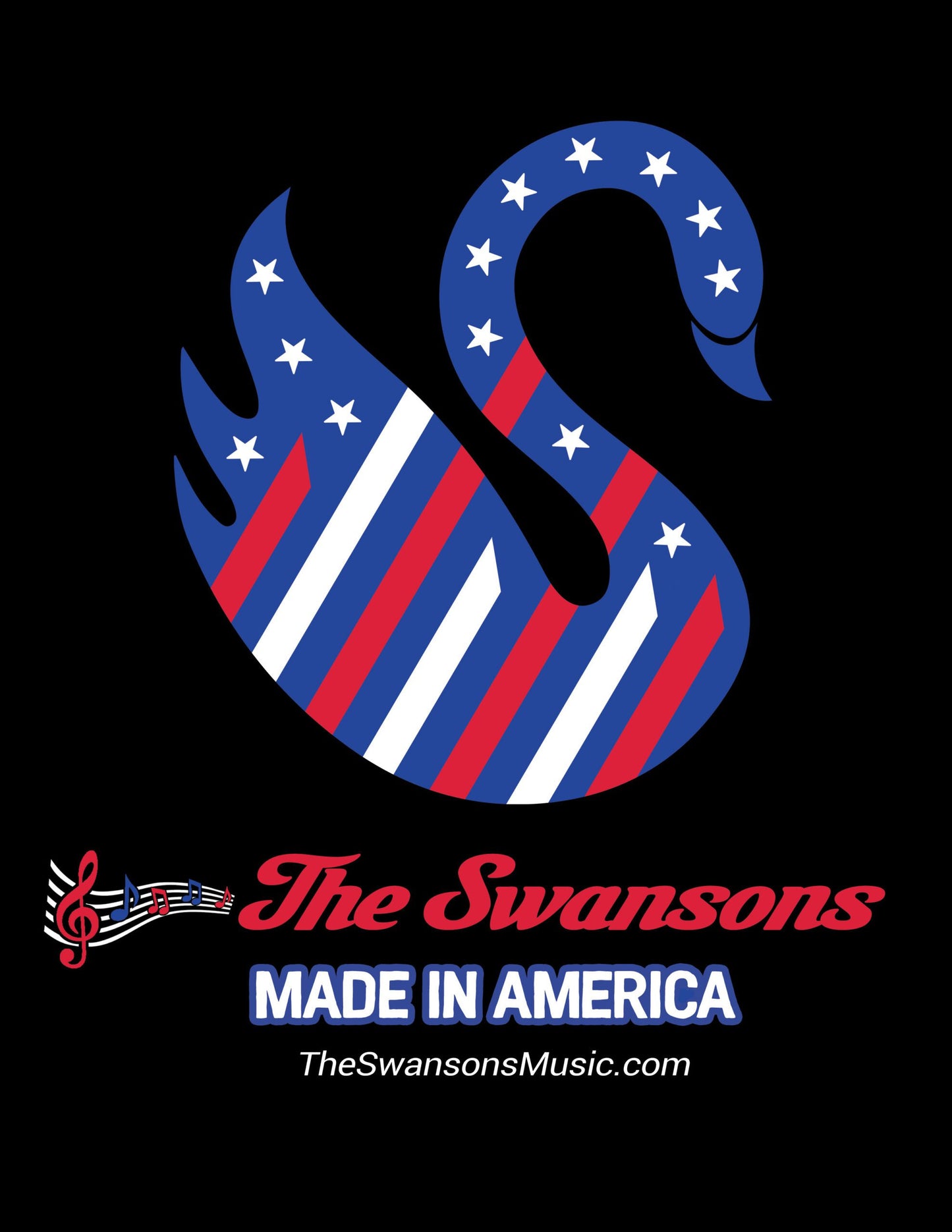 The Swansons Made In America T-Shirts logo.