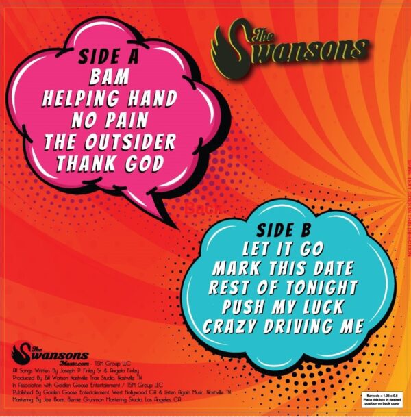 The ORDER 'Bam' By The Swansons (12' VINYL) - help a hand - help a hand - help a hand - help a hand .