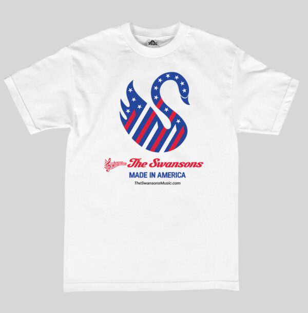 The swans made in america tee - white.