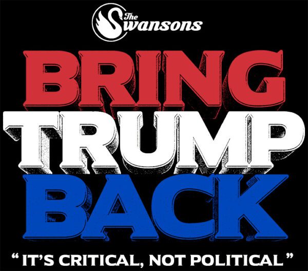 Bring Trump Back Tshirts and black background